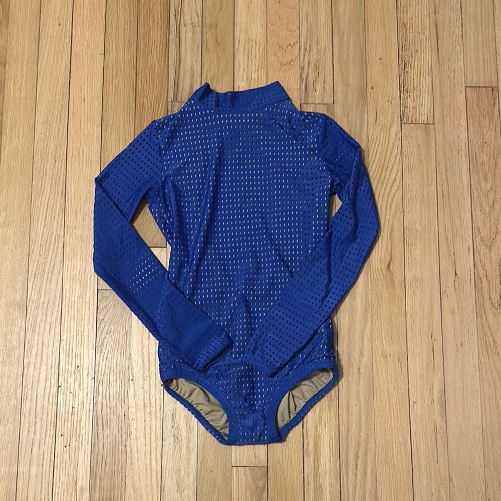 Blue Long Sleeve leotard